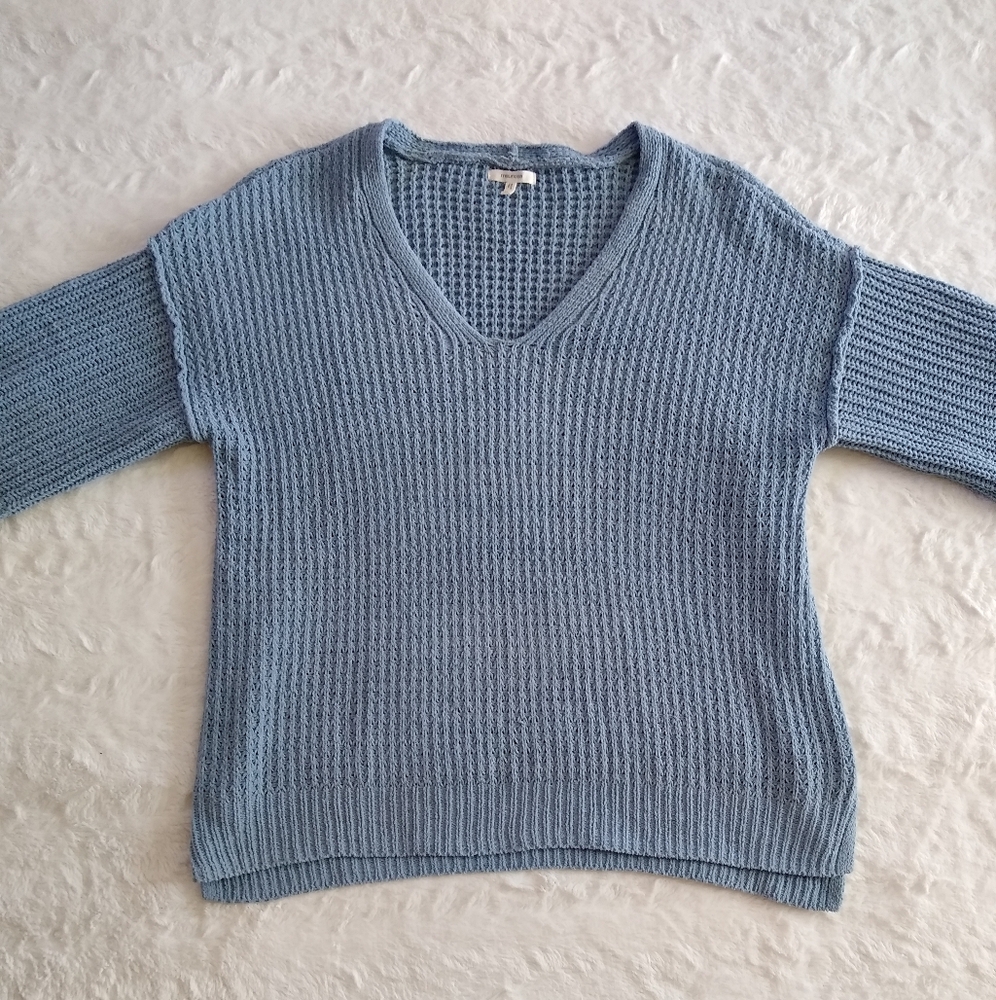 Maurices Blue V-Neck Sweater